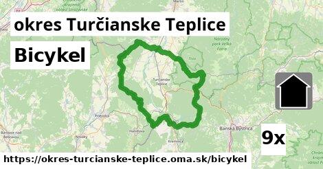 bicykel v okres Turčianske Teplice