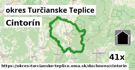 Cintorín, okres Turčianske Teplice