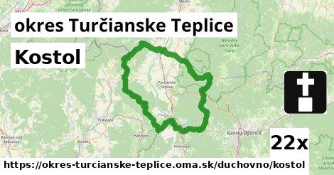 Kostol, okres Turčianske Teplice