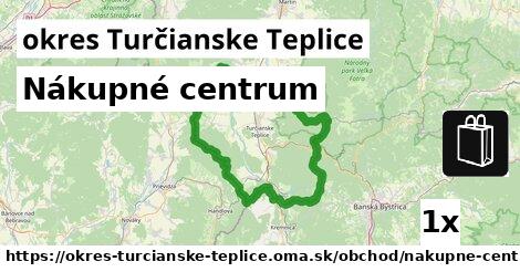 Nákupné centrum, okres Turčianske Teplice