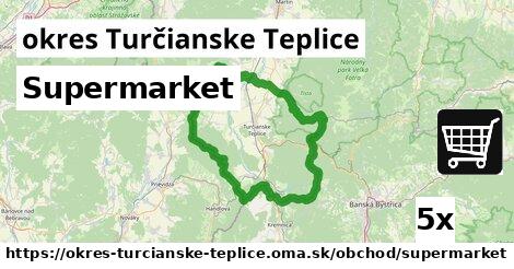 Supermarket, okres Turčianske Teplice