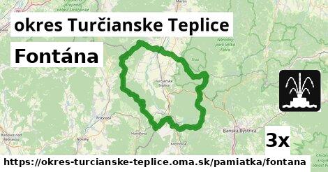 Fontána, okres Turčianske Teplice