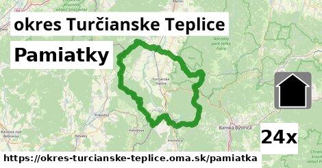 pamiatky v okres Turčianske Teplice