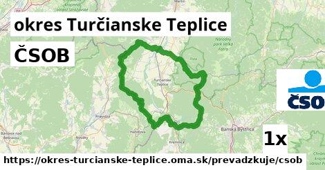 ČSOB, okres Turčianske Teplice