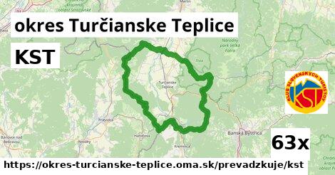 KST, okres Turčianske Teplice