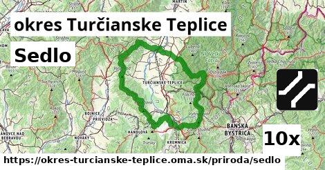 sedlo v okres Turčianske Teplice