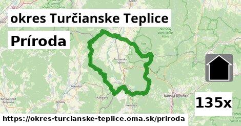 príroda v okres Turčianske Teplice