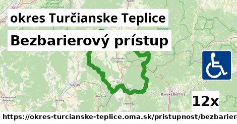 Bezbarierový prístup, okres Turčianske Teplice