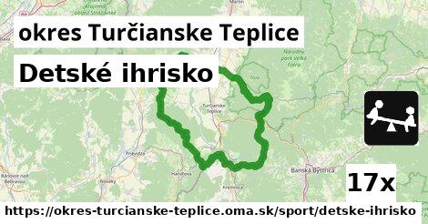 Detské ihrisko, okres Turčianske Teplice