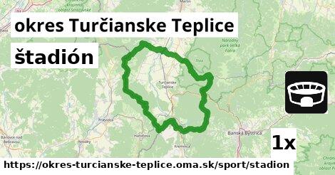 štadión, okres Turčianske Teplice