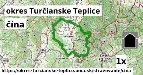 čína, okres Turčianske Teplice