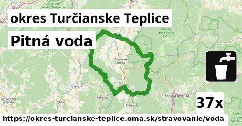 Pitná voda, okres Turčianske Teplice