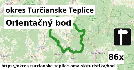 Orientačný bod, okres Turčianske Teplice