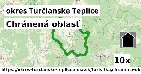 chránená oblasť v okres Turčianske Teplice