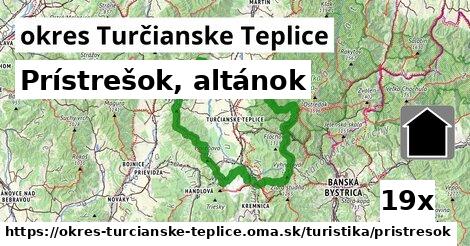 prístrešok, altánok v okres Turčianske Teplice