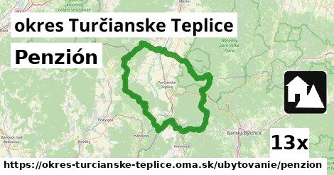 Penzión, okres Turčianske Teplice