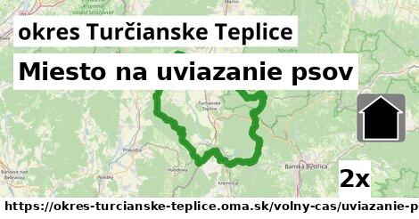 Miesto na uviazanie psov, okres Turčianske Teplice