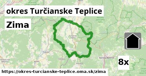 zima v okres Turčianske Teplice