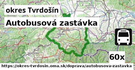 Autobusová zastávka, okres Tvrdošín