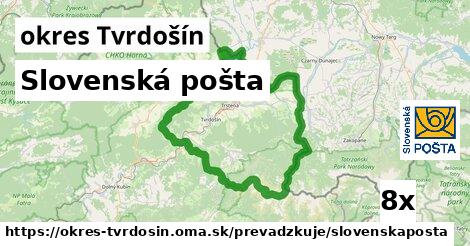 Slovenská pošta, okres Tvrdošín