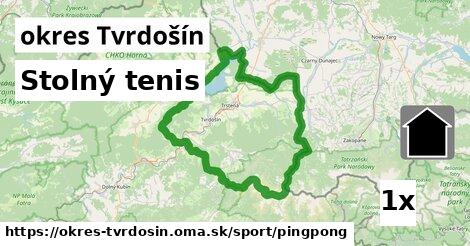 Stolný tenis, okres Tvrdošín