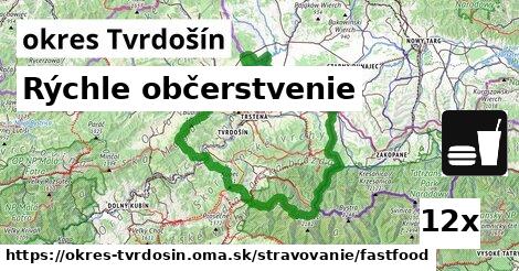 rýchle občerstvenie v okres Tvrdošín