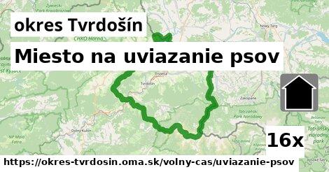 Miesto na uviazanie psov, okres Tvrdošín