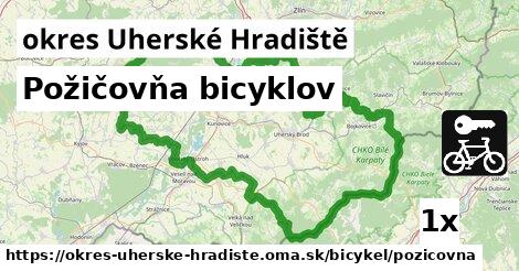 Požičovňa bicyklov, okres Uherské Hradiště