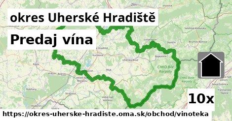 Predaj vína, okres Uherské Hradiště