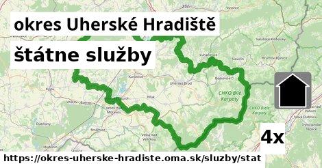 štátne služby, okres Uherské Hradiště