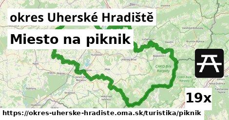 Miesto na piknik, okres Uherské Hradiště