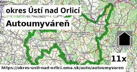 Autoumyváreň, okres Ústí nad Orlicí