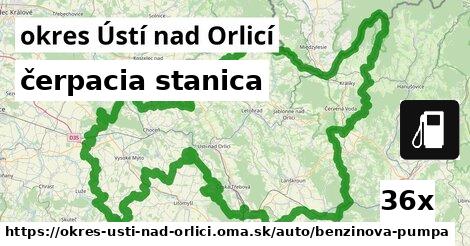 čerpacia stanica, okres Ústí nad Orlicí