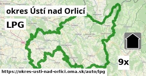 LPG, okres Ústí nad Orlicí