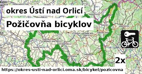 Požičovňa bicyklov, okres Ústí nad Orlicí