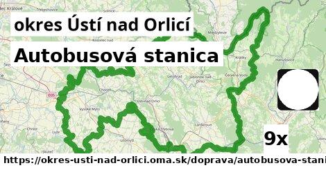 Autobusová stanica, okres Ústí nad Orlicí