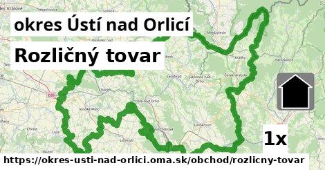 Rozličný tovar, okres Ústí nad Orlicí