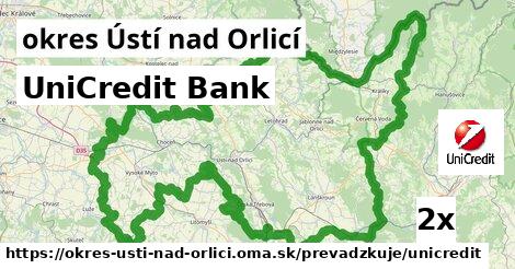 UniCredit Bank, okres Ústí nad Orlicí