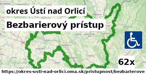 Bezbarierový prístup, okres Ústí nad Orlicí