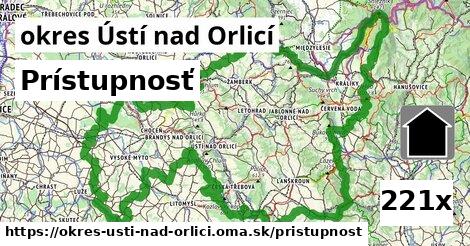 prístupnosť v okres Ústí nad Orlicí