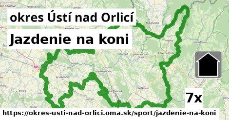 Jazdenie na koni, okres Ústí nad Orlicí