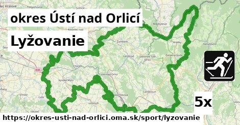 Lyžovanie, okres Ústí nad Orlicí
