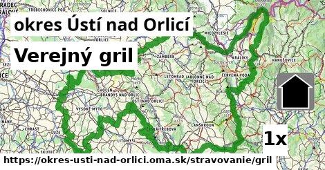 Verejný gril, okres Ústí nad Orlicí