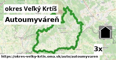 Autoumyváreň, okres Veľký Krtíš