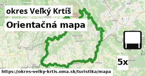 Orientačná mapa, okres Veľký Krtíš