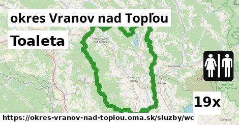 Toaleta, okres Vranov nad Topľou