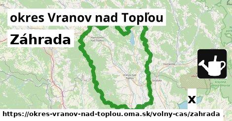 Záhrada, okres Vranov nad Topľou