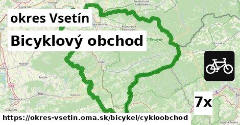 Bicyklový obchod, okres Vsetín