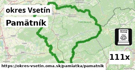 Pamätník, okres Vsetín