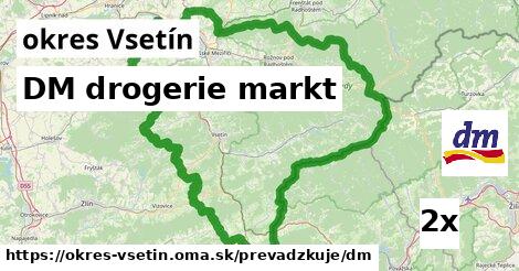 DM drogerie markt, okres Vsetín